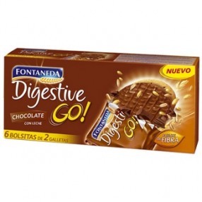 FONTANEDA DIGESTIVE Galletas con chocolate con leche caja 300 grs